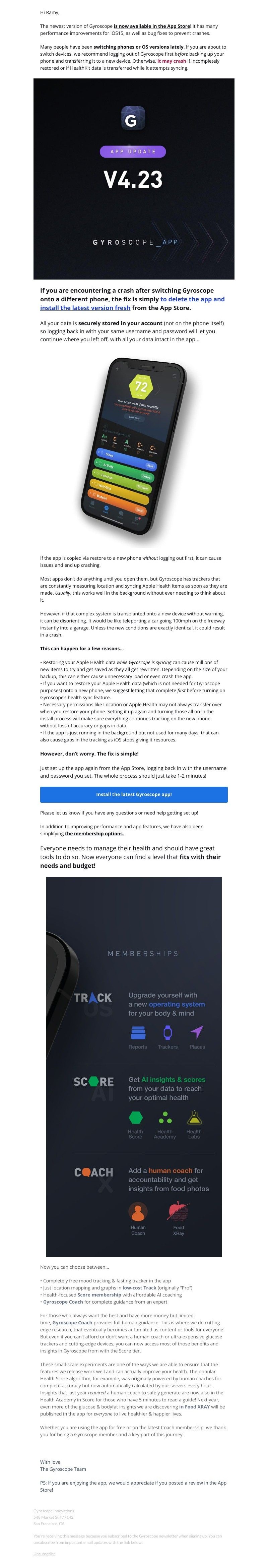Gyroscope - New app update! Important fixes for iOS15 ✨