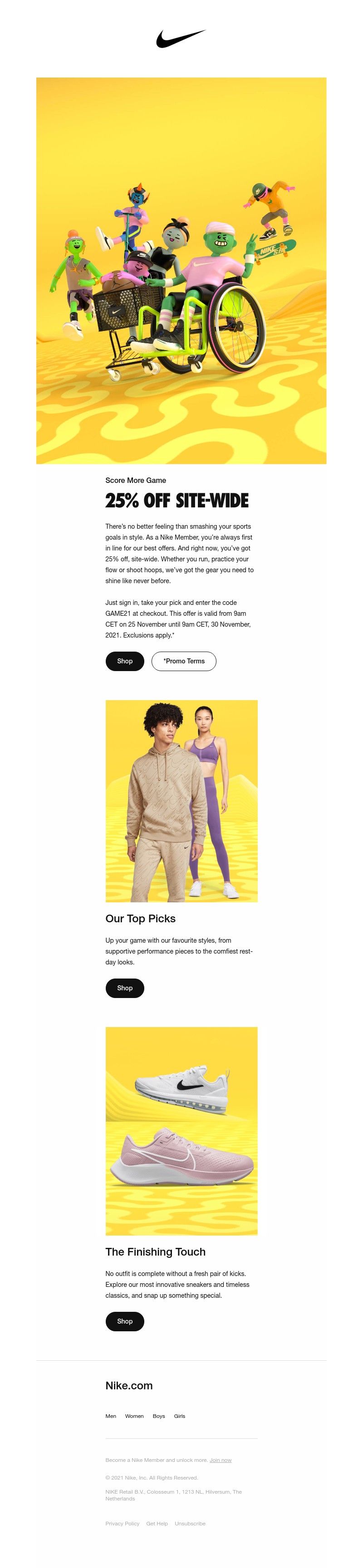 SNKRS by Nikes - It’s On: 25% Off Site-Wide