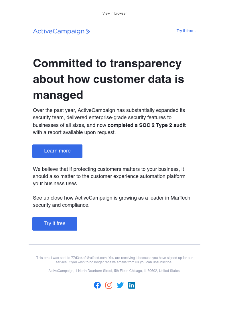  - [Security Update] We’ve completed our SOC 2 Type 2 audit