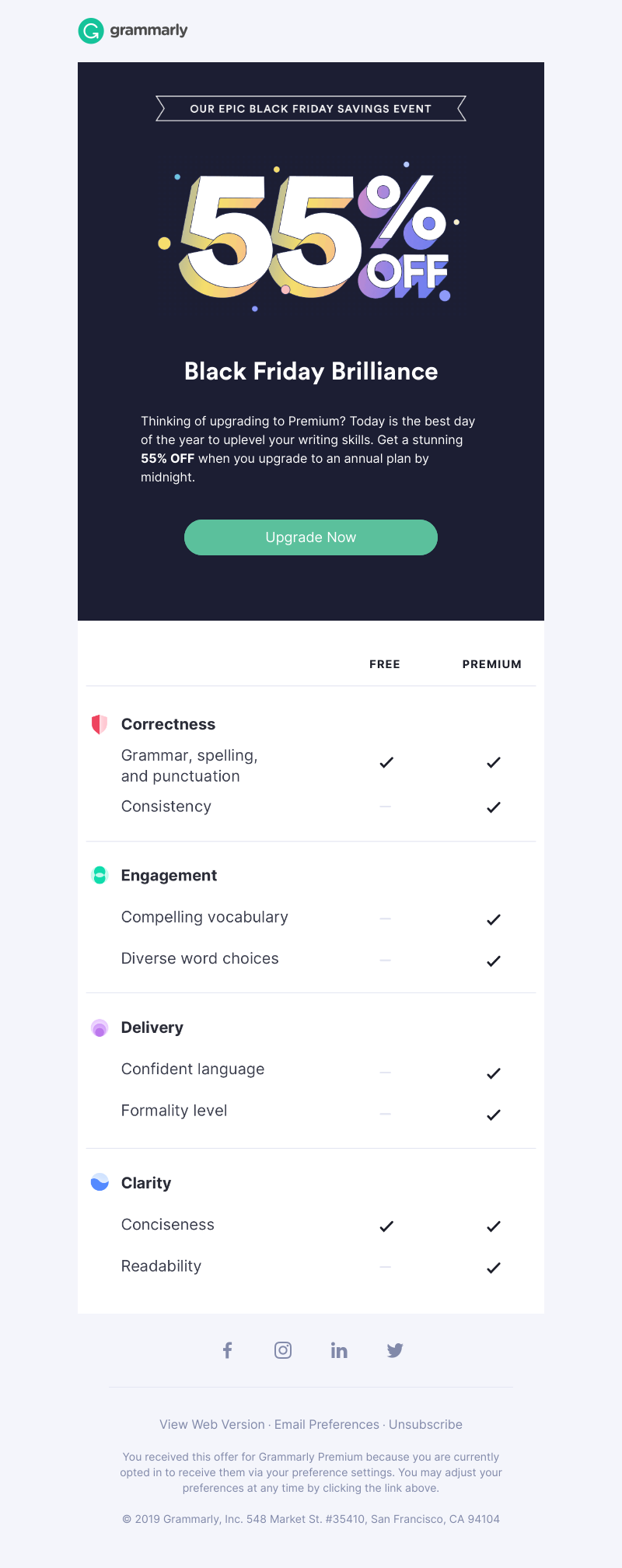 Grammarly - TODAY ONLY: 55% OFF an entire year of Premium goodness