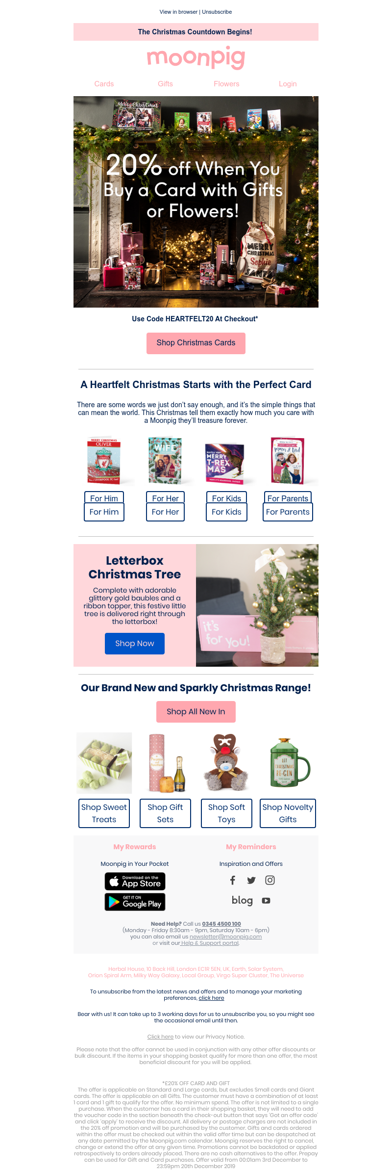 Moonpig - Did someone say 20% off?