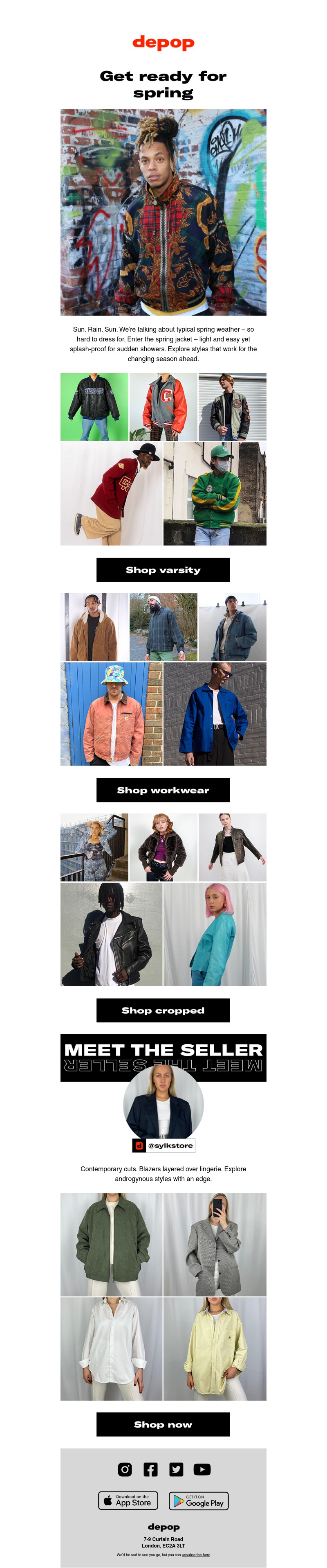 Depop - Hello spring, is that you?