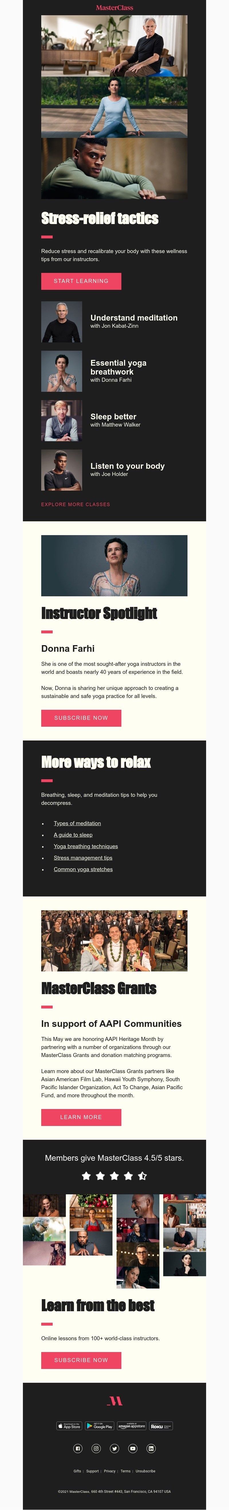  - Learn how to reduce your stress