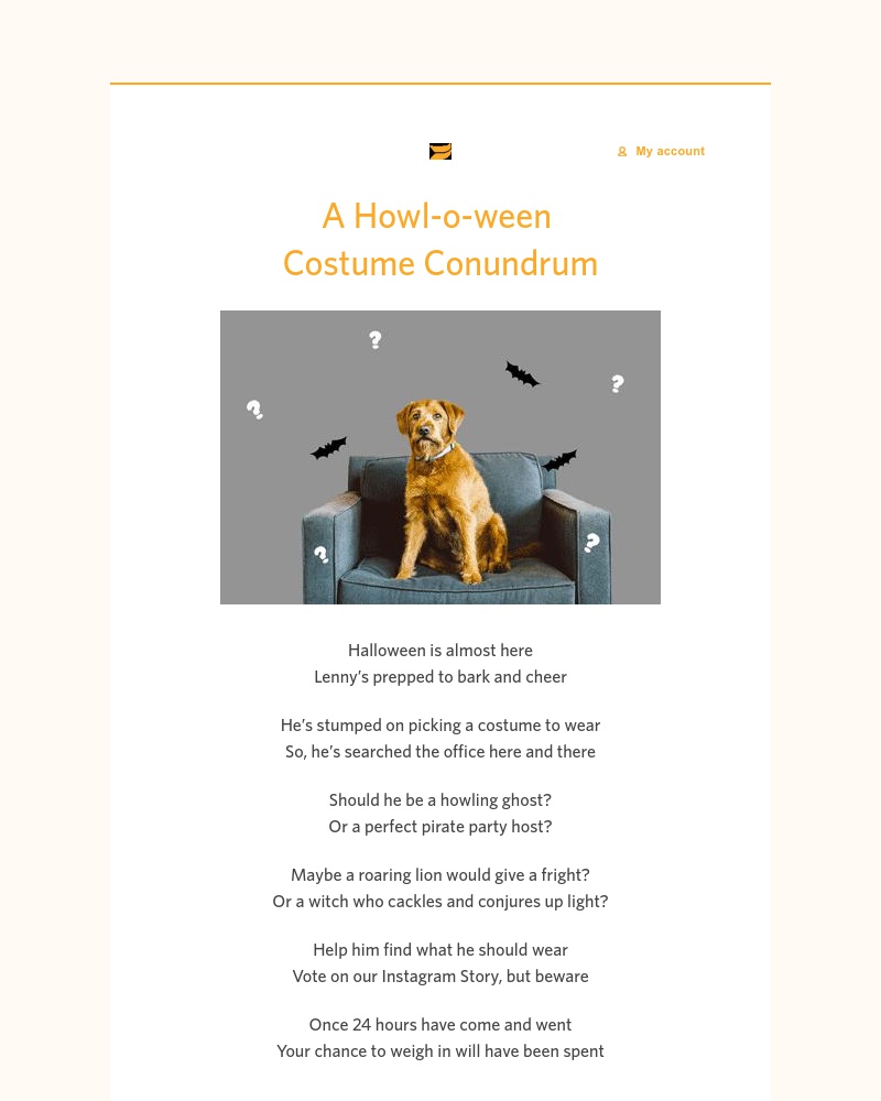 Wistia - Eek! 👻 Lenny has a costume emergency 🎃