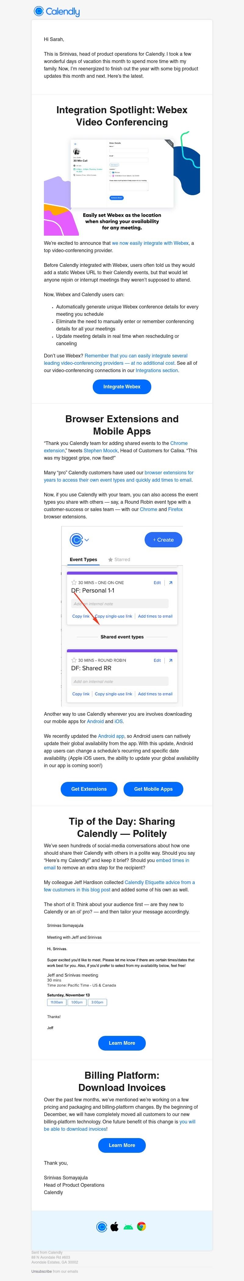 Calendly - Calendly Product Update - November 2021