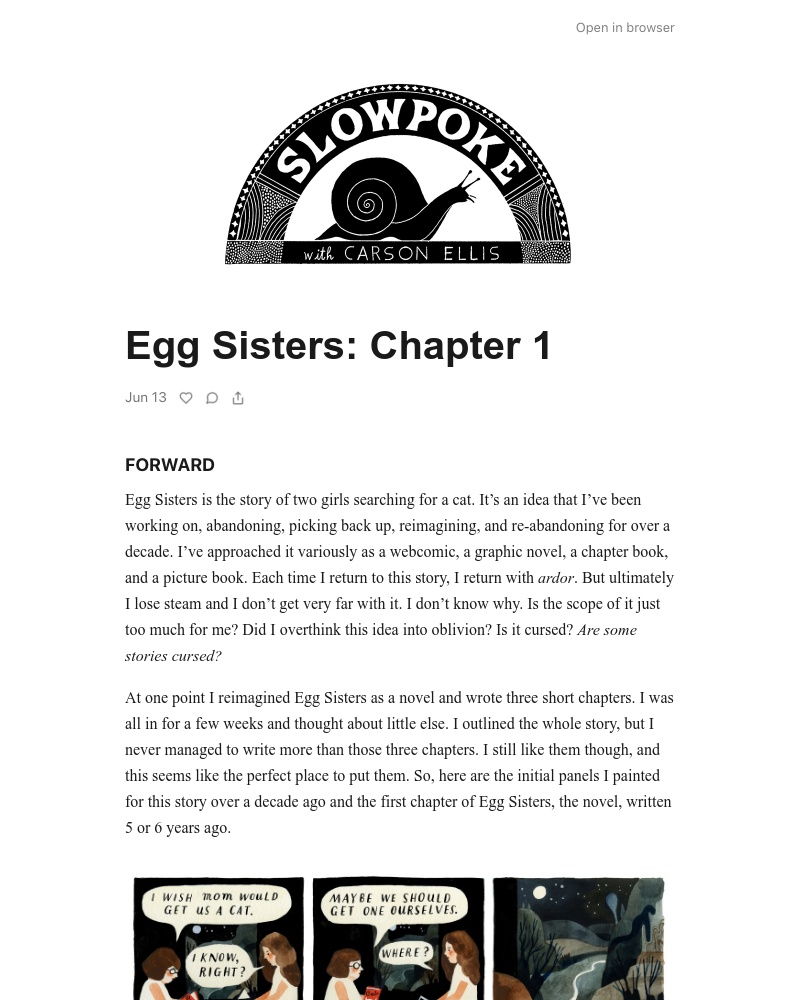 Substack - Egg Sisters: Chapter 1