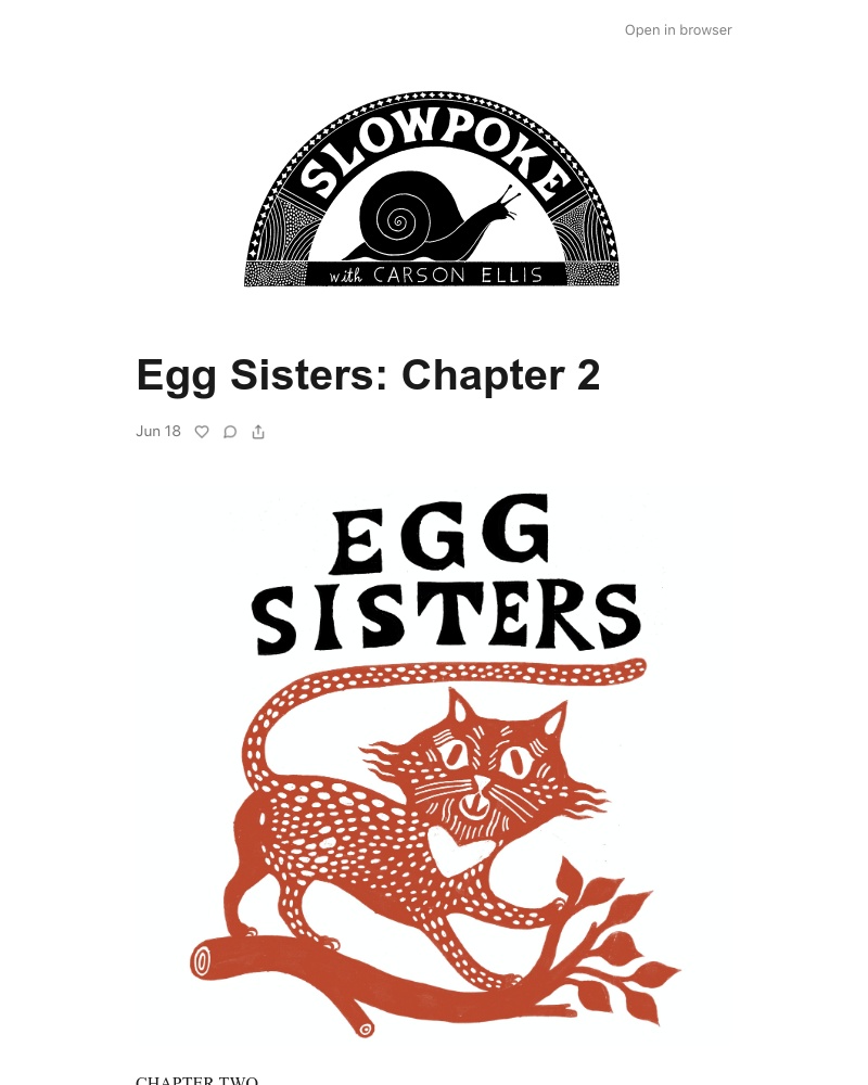 Substack - Egg Sisters: Chapter 2
