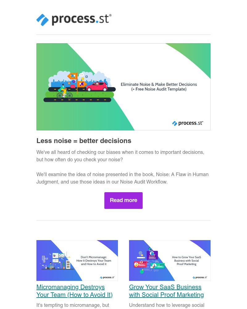 Process Street - Eliminate noise & make better business decisions 🔇