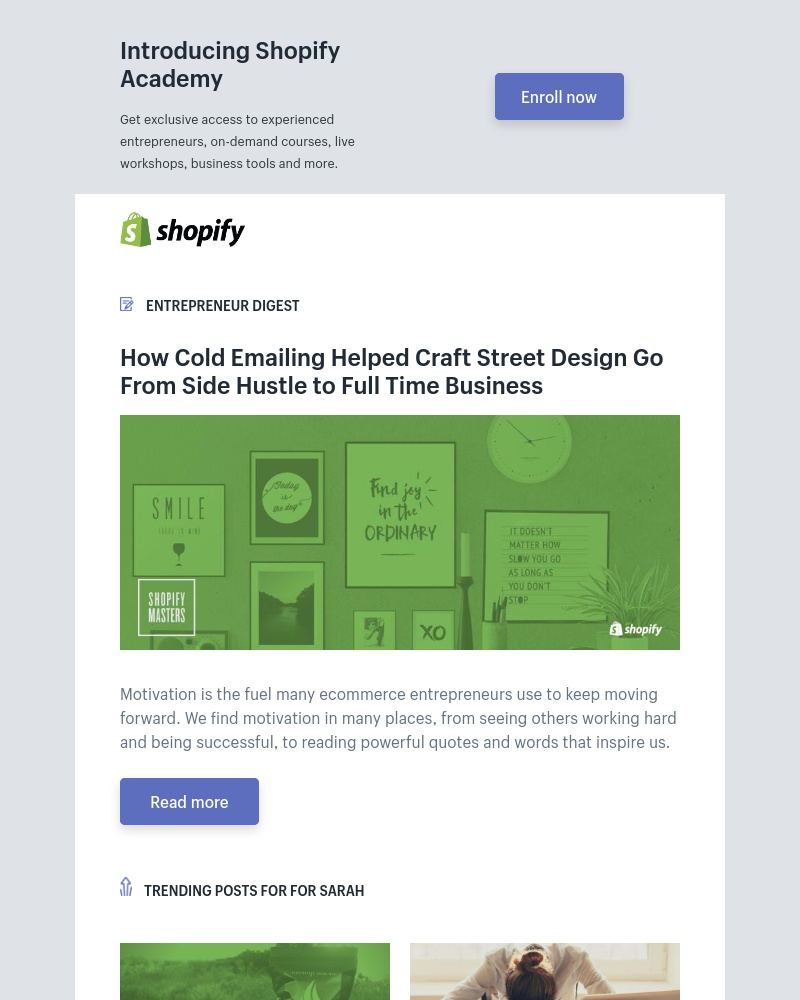 Shopify - Email Marketing. It Works.