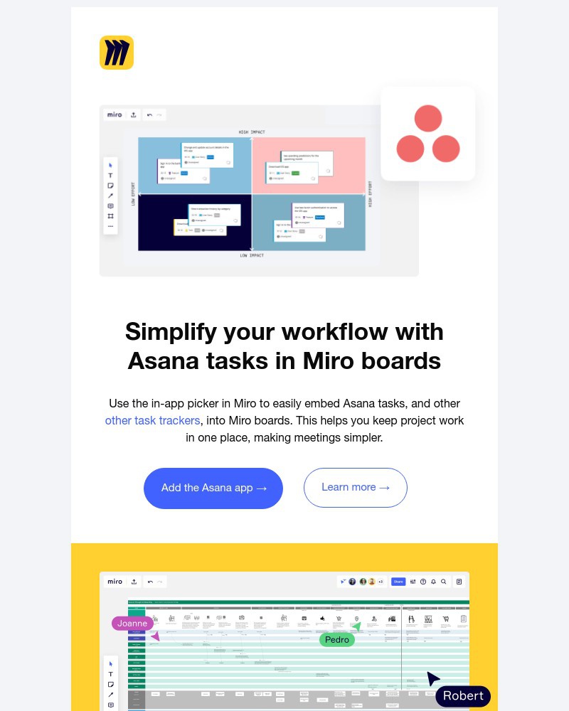 Miro - Embed Asana Tasks Into Miro Boards