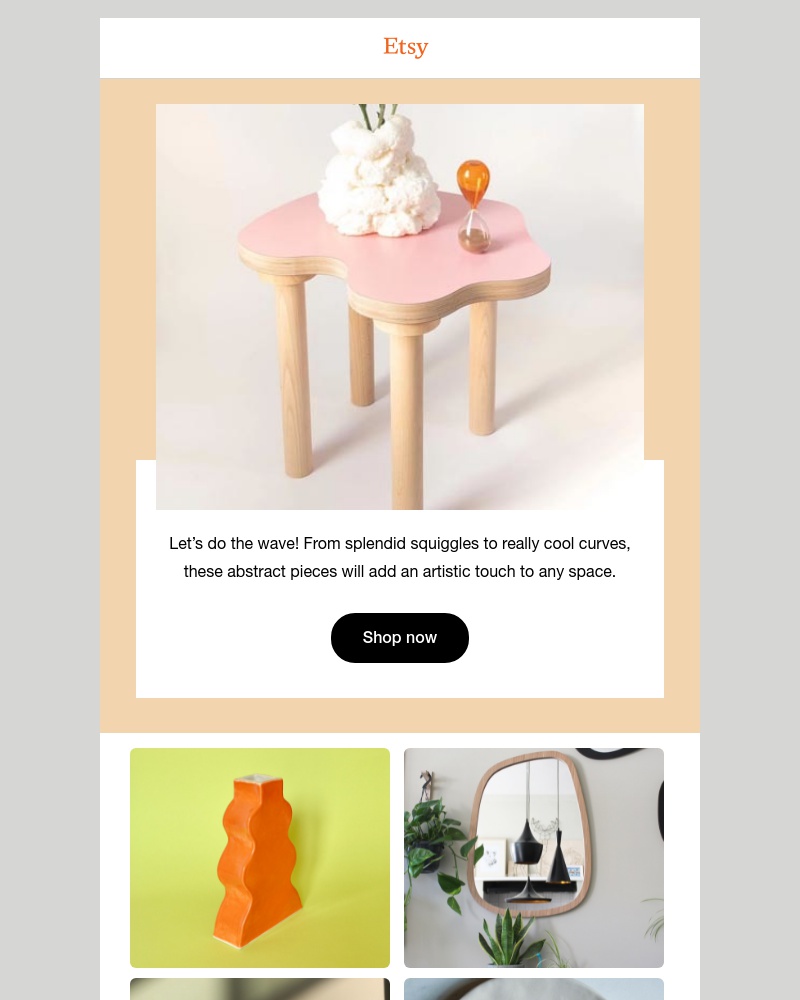 Etsy - Embrace these abstract shapes