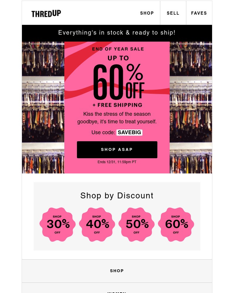 thredUP - ✨END OF YEAR SALE: Up to 60% off millions