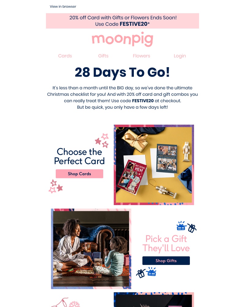 Moonpig - 🔜 ENDING SOON. 20% off card and gift combo!