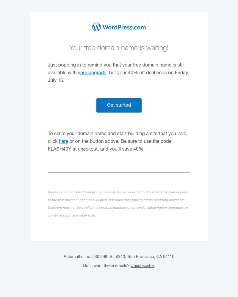 WordPress - ENDING SOON: 40% off top-rated website hosting + a free domain name