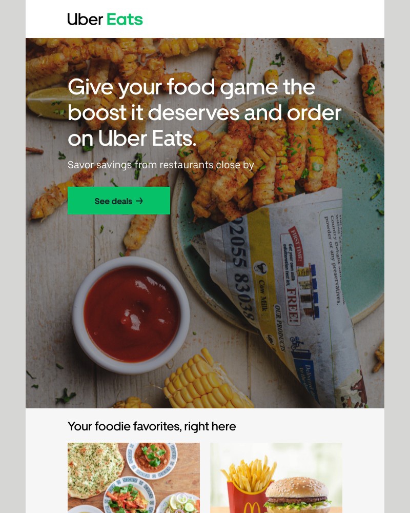 Uber Eats - Enjoy savings on your cravings.