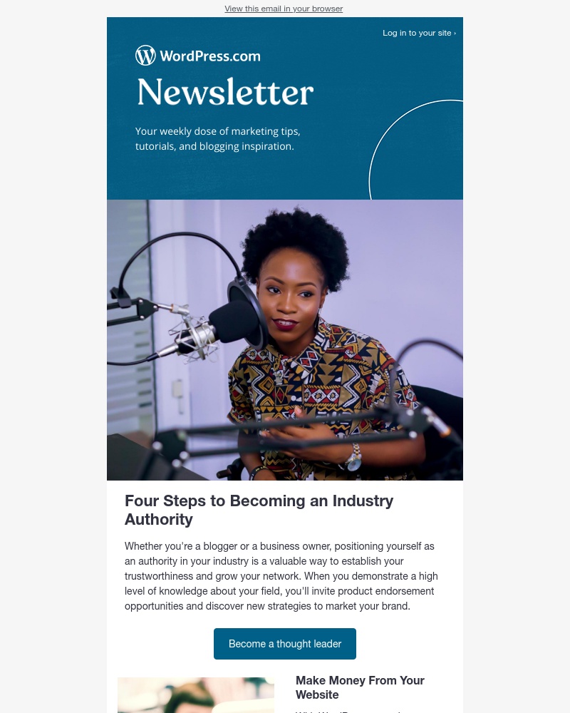 WordPress - Establish yourself as an industry authority