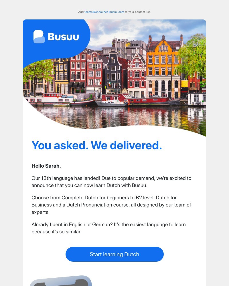 Onboarding on Busuu video screenshot