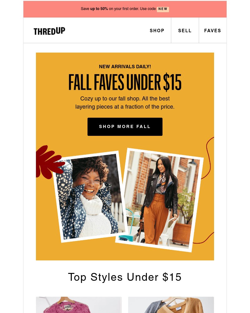 thredUP - Every fall must-have under $15