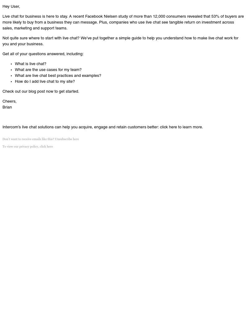 Intercom - Everything you need to know about live chat