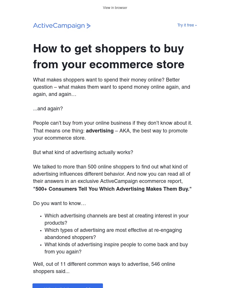  - Exclusive Research: What advertising makes people buy online?