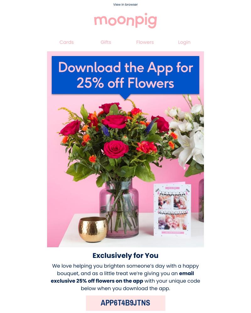 Moonpig - Exclusively for you, Ramy