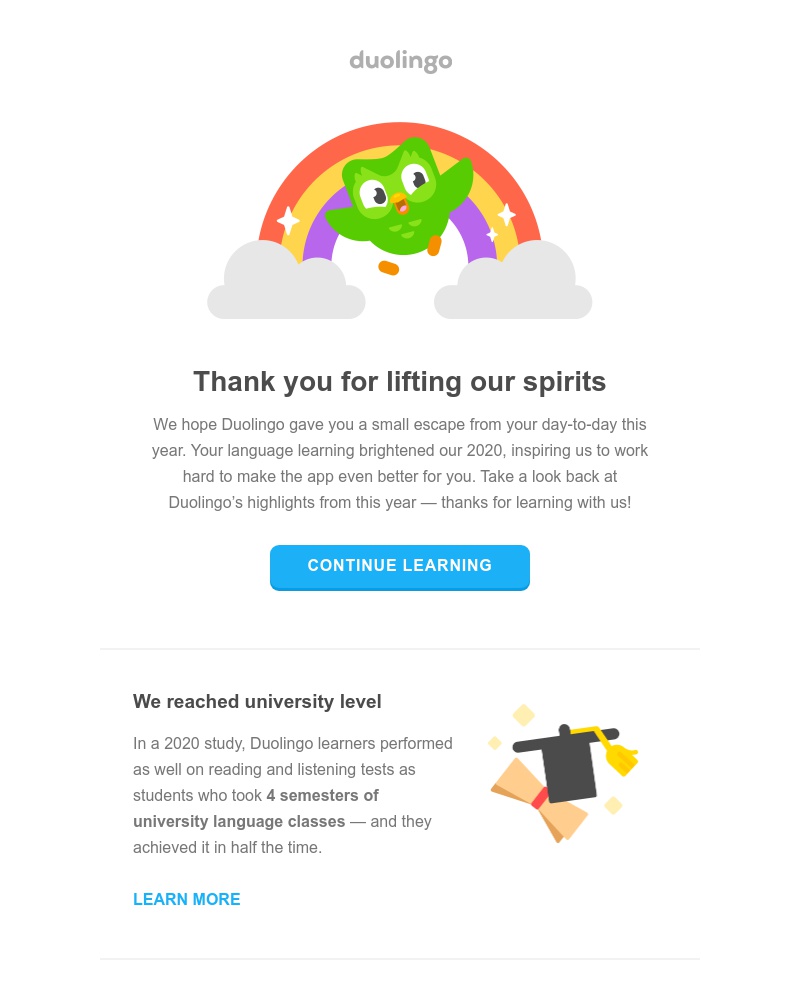 Onboarding on Duolingo video screenshot