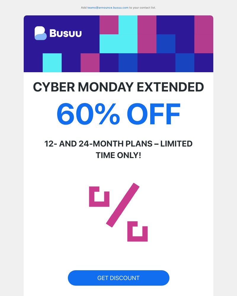 Busuu - 📣 Extended 📣 60% off available for a limited time only!
