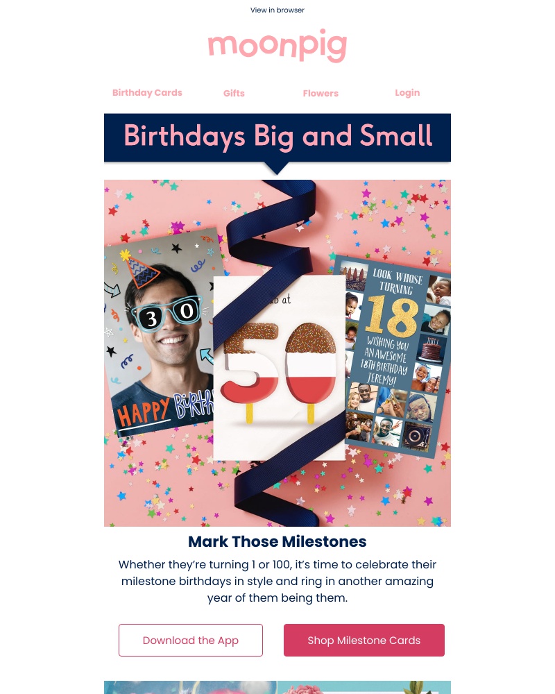 Moonpig - 🎉 Extraordinary birthdays 🎉