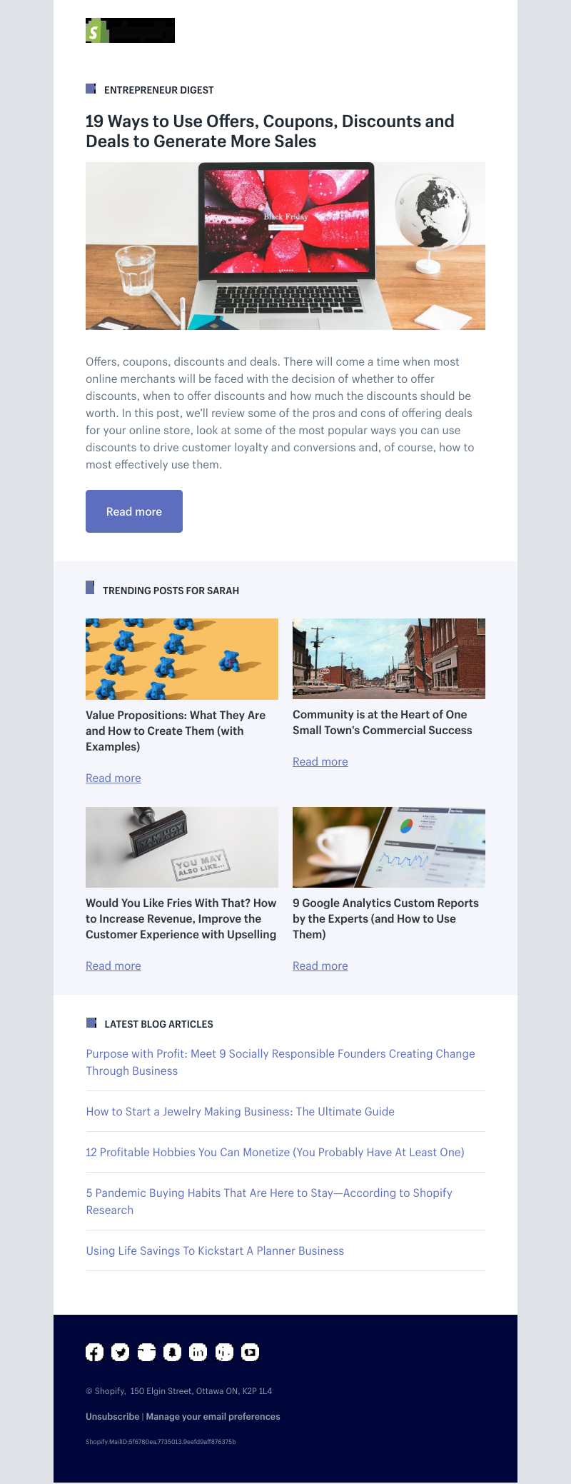 Shopify - 19 Ways to Use Offers, Coupons, Discounts and Deals to Generate More Sales