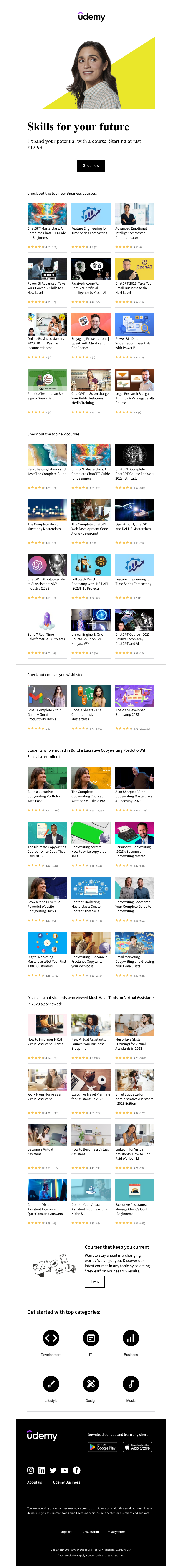 Udemy - Your skills, your future. Courses on sale from £12.99.