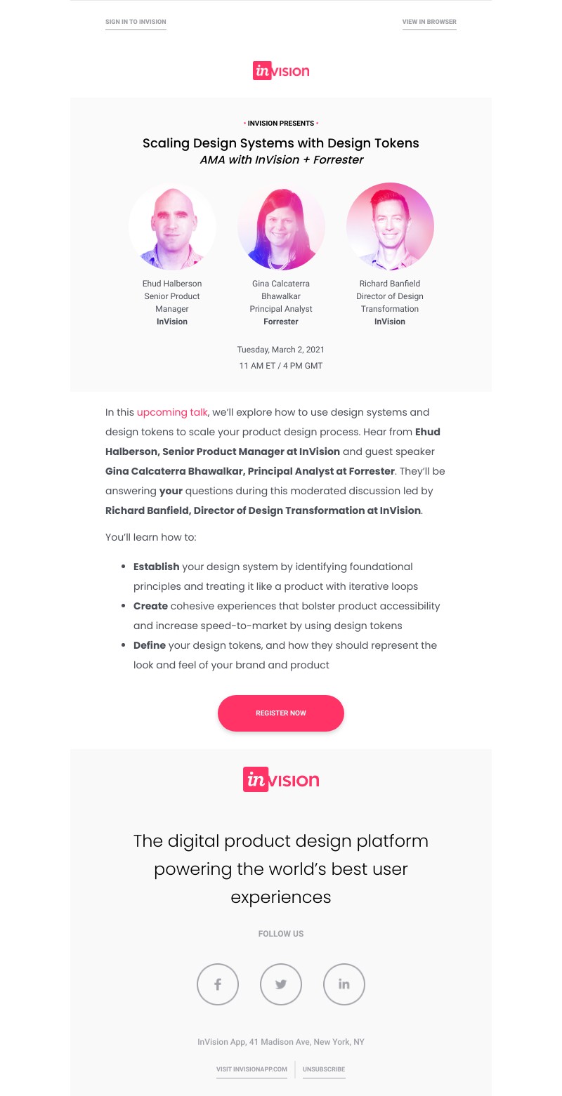 InVision - Product Trends: Defining design tokens in design systems