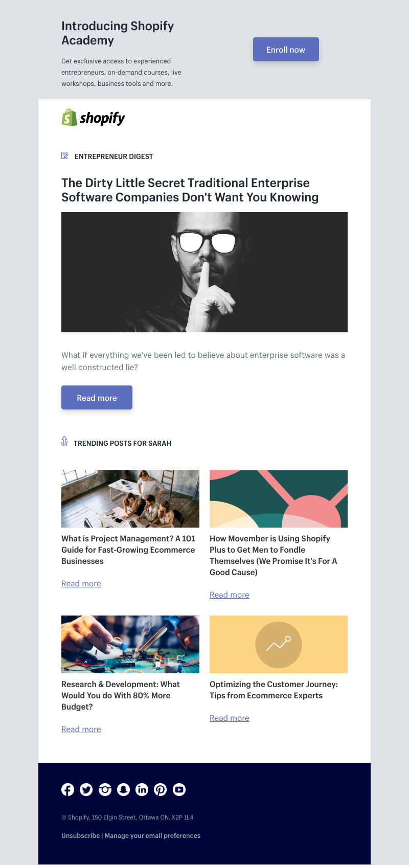 Shopify - A Dirty Little Secret