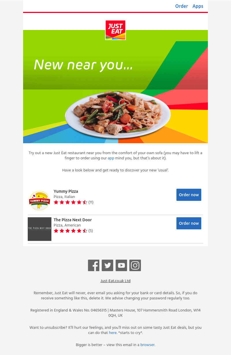 Just Eat - There’s a new kid on the block