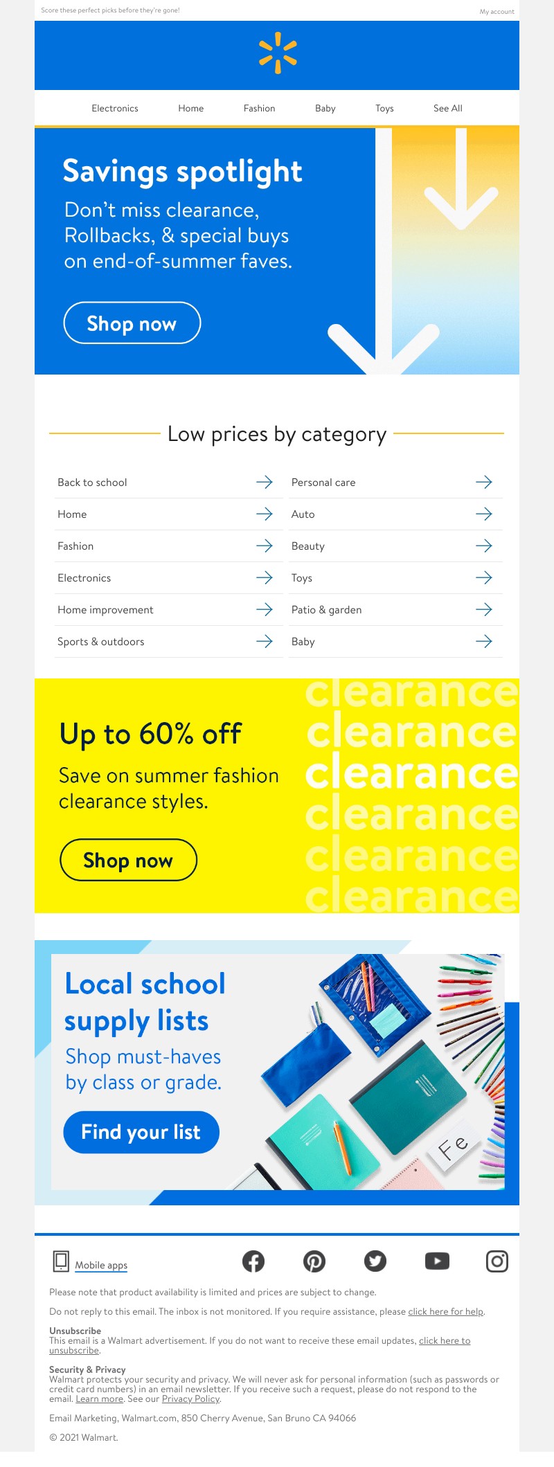 Walmart - There’s still time for summer savings ⏳