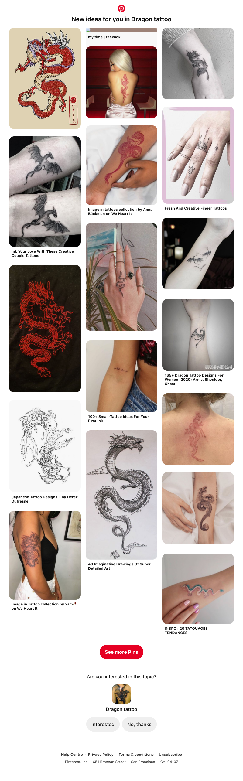 Pinterest - 📌 18 Dragon tattoo Pins to check out