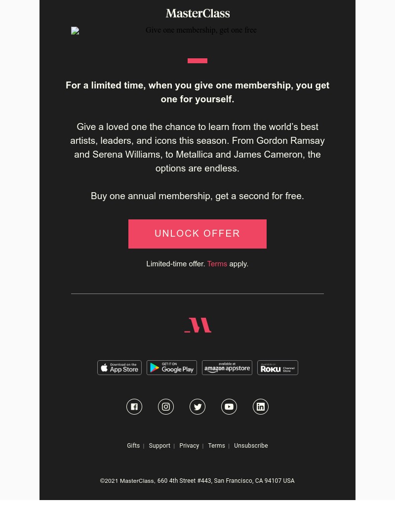  - SURPRISE EXTENSION: Get one membership, give another free