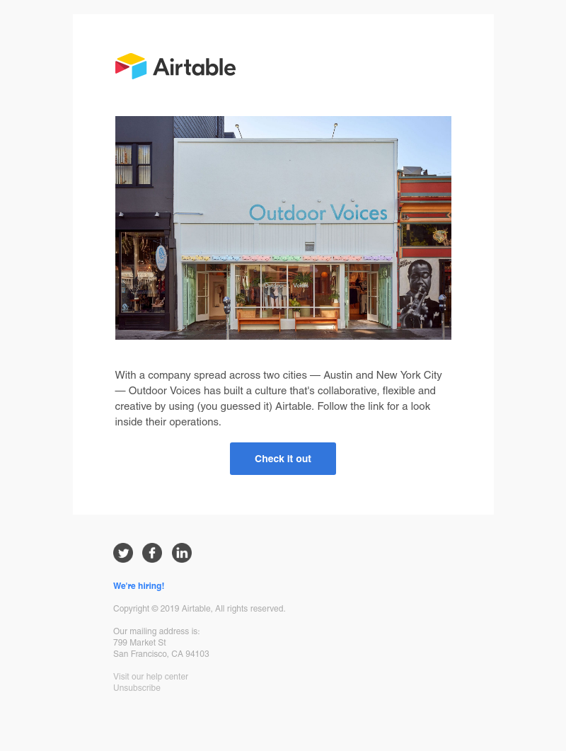 Airtable - How Outdoor Voices built a culture of creativity