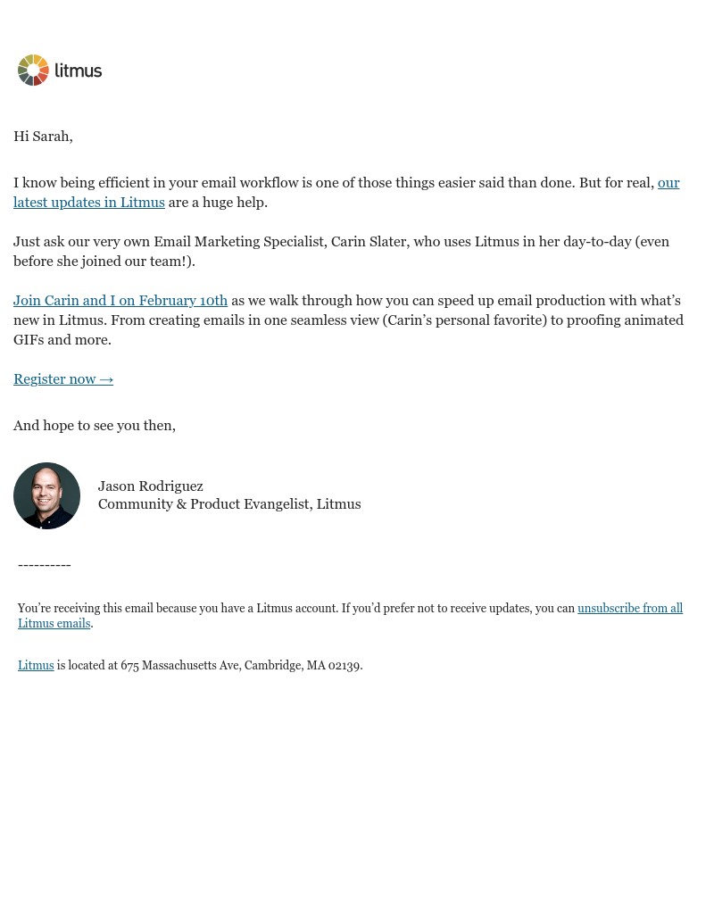 Litmus - Let’s see what’s new in Litmus (email efficiency for the win!)