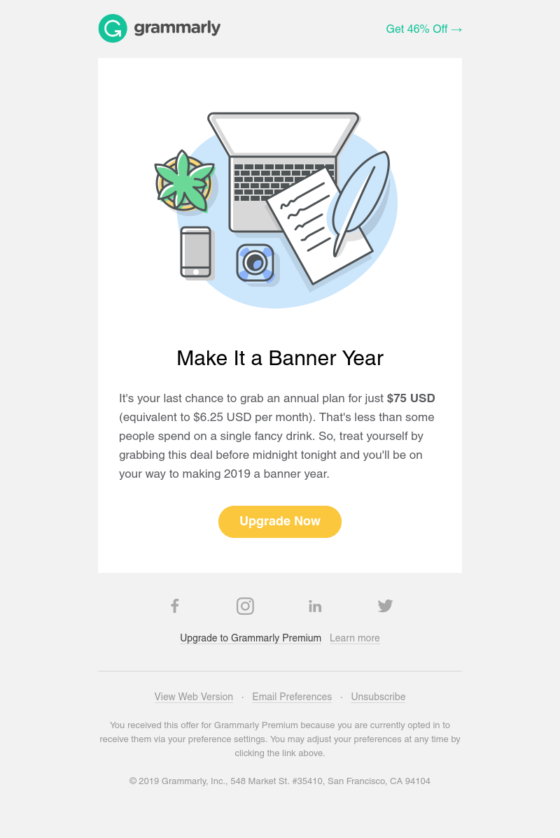 Grammarly - LAST DAY: Just $75 for a Year of Premium