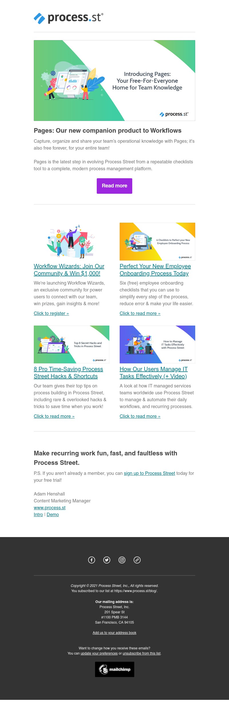 Process Street - Pages: Our new companion product to Workflows ✨