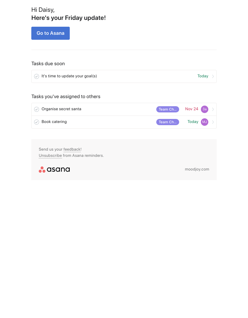 Asana - Your Friday update - moodjoy.com