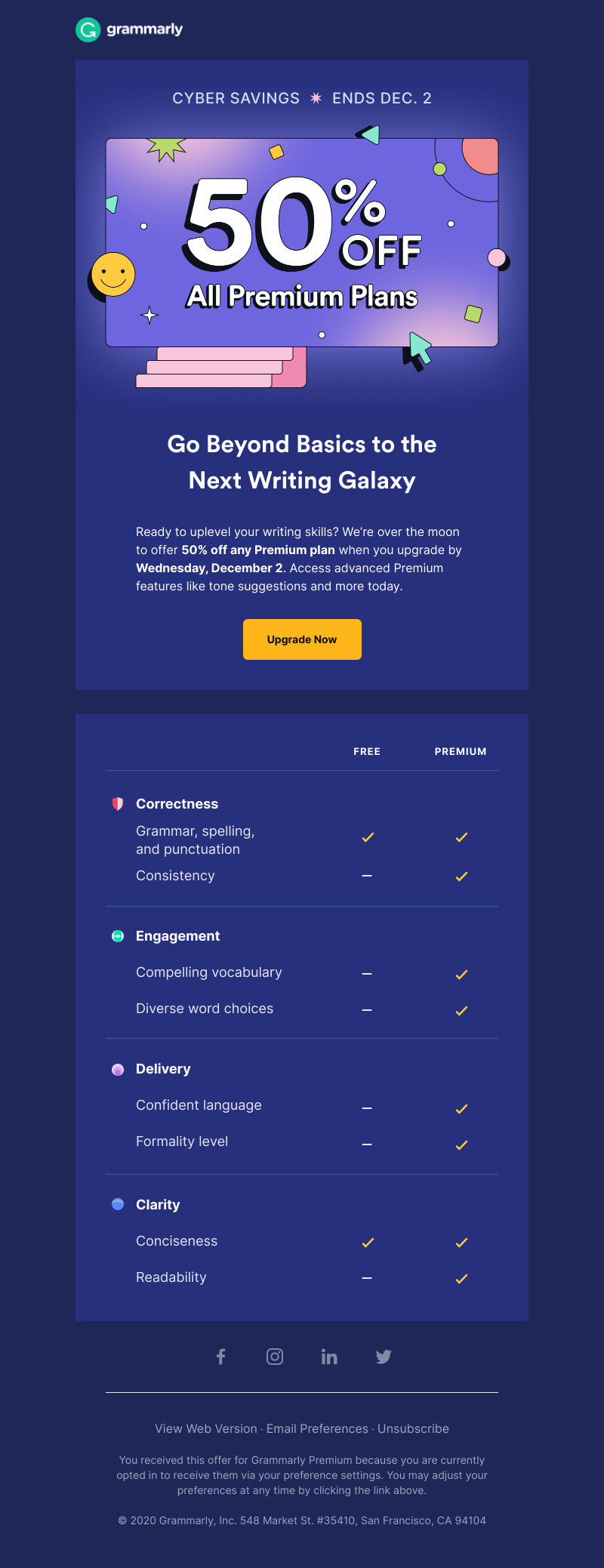 Grammarly - 3 DAYS ONLY: 50% off all Premium plans