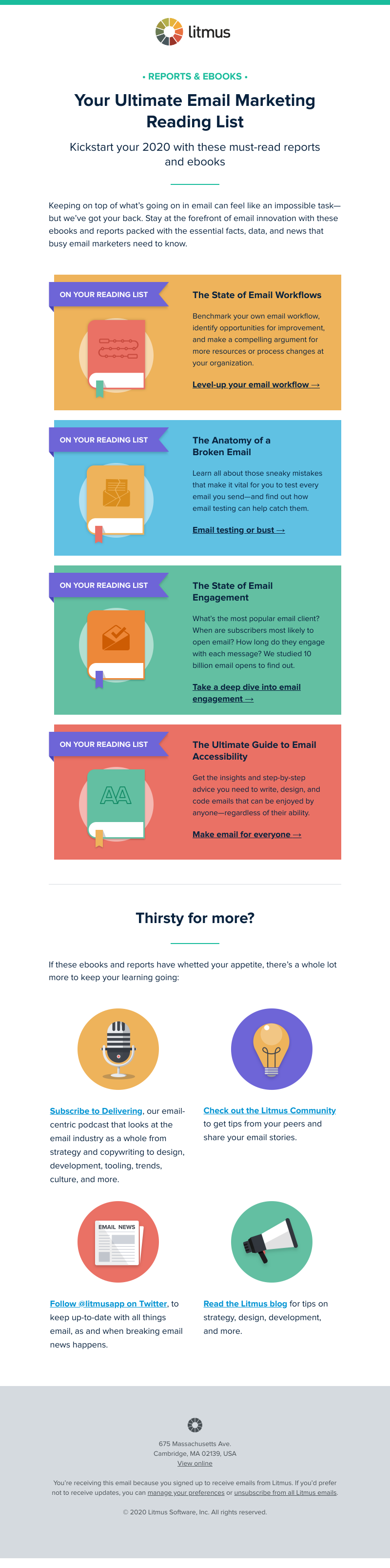 Litmus - Your 2020 reading list