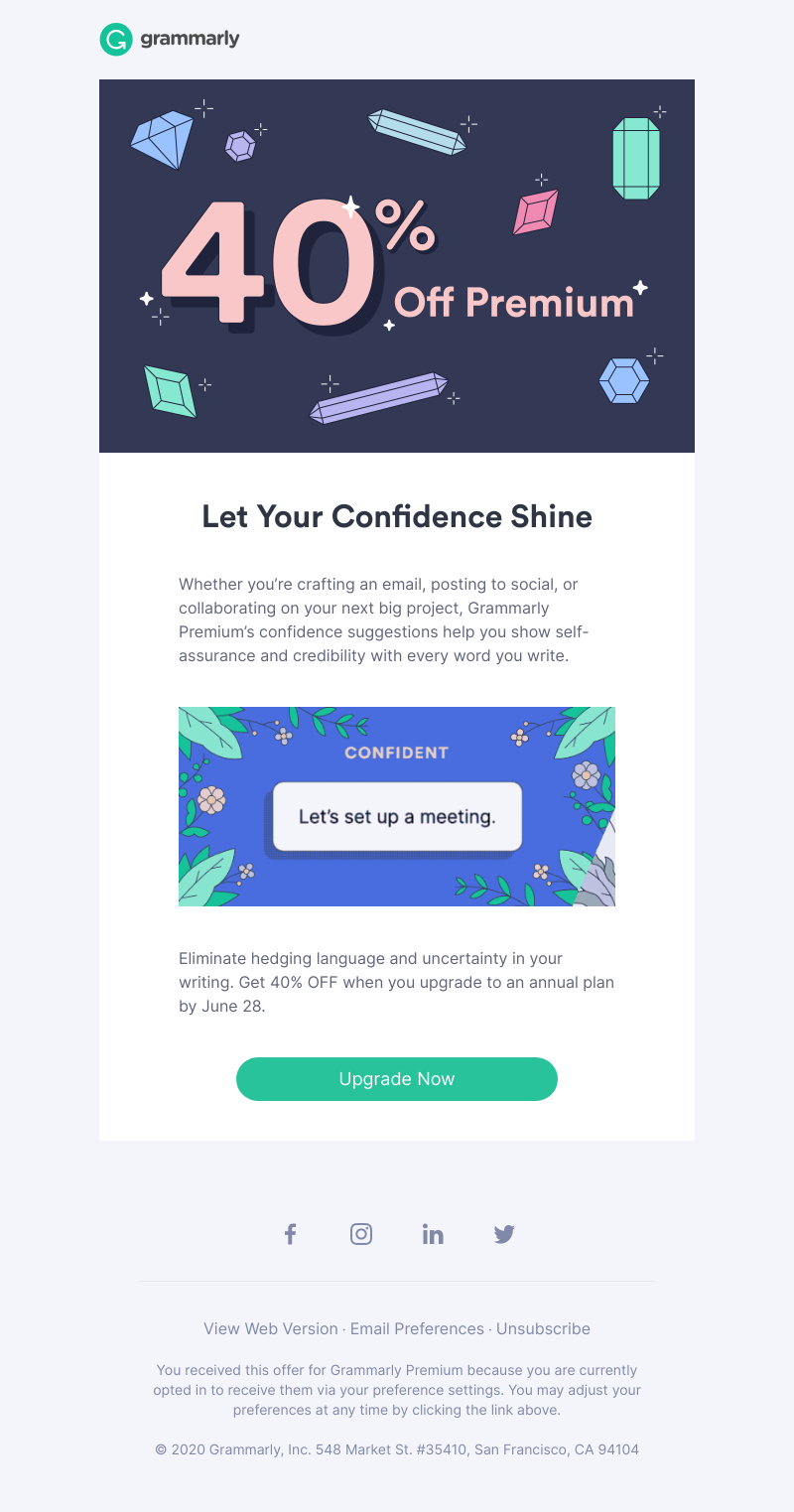 Grammarly - Communicate confidence in everything you write. Get 40% OFF a year of Premium!