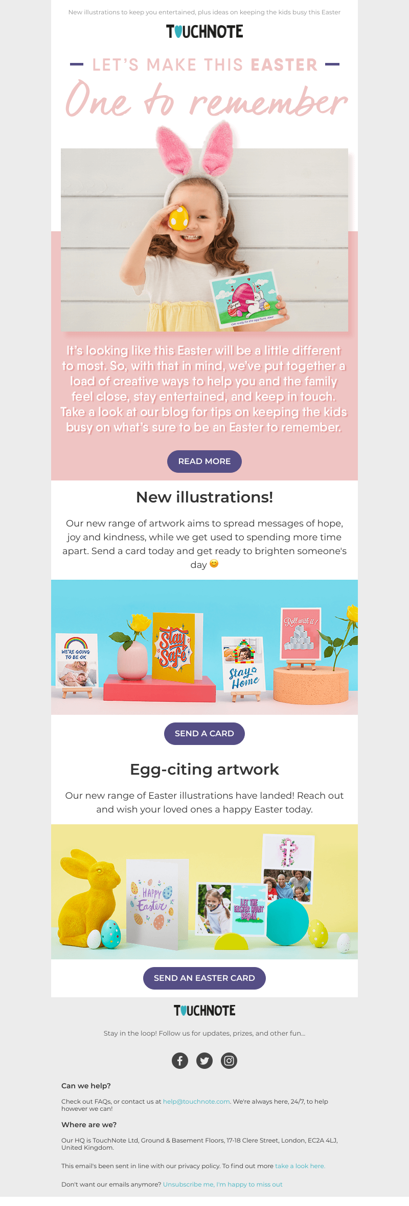 TouchNote - There should be enough in here to keep you busy, Sarah 🙌