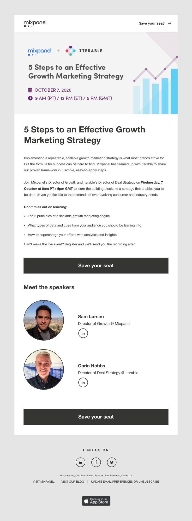 Mixpanel - Get the 5-step formula for effective growth marketing – join on 7th Oct.