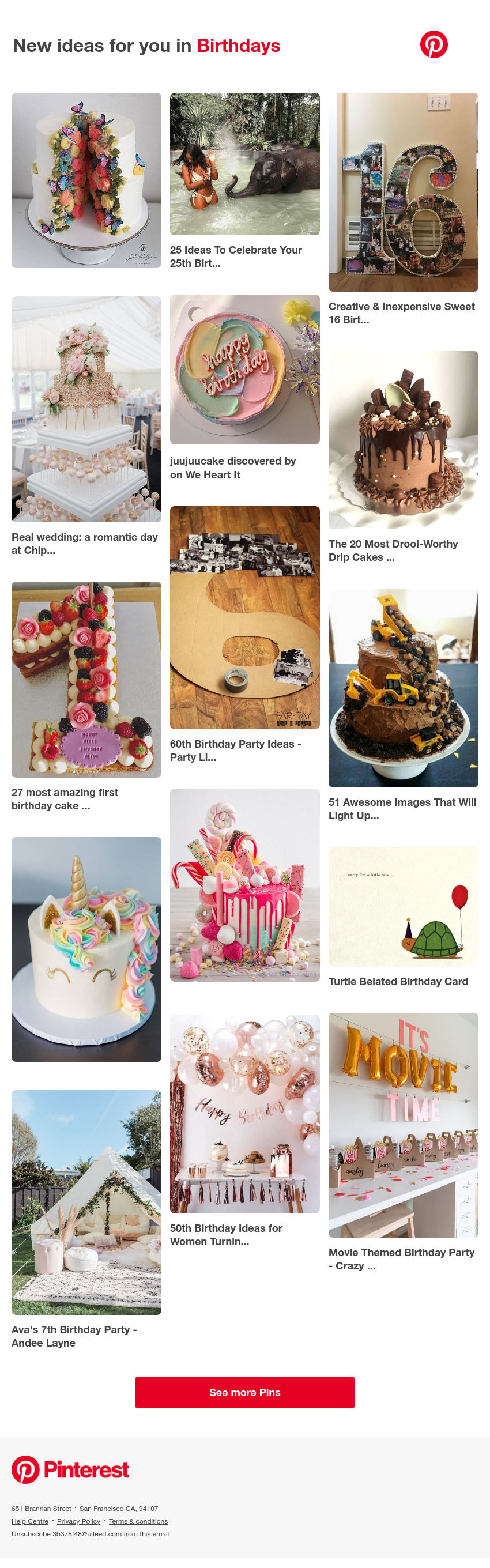 Pinterest - 🎂 15 Birthdays Pins you might like