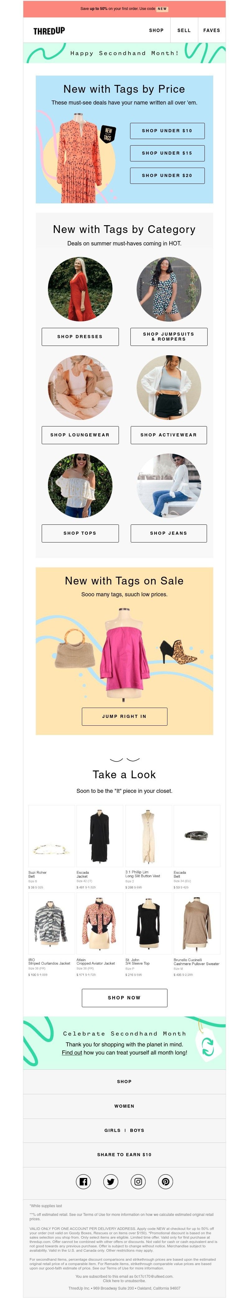 thredUP - Hey tags, let's hang. ✨