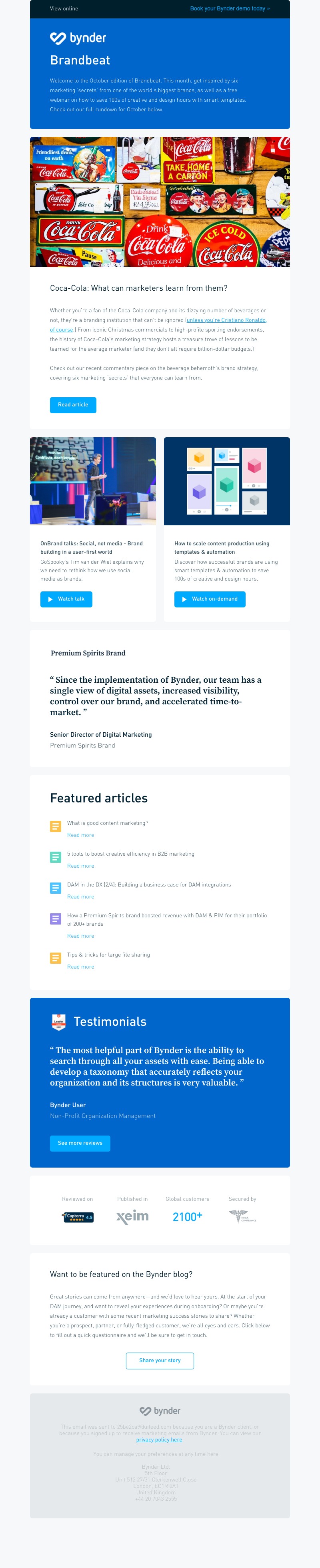 Bynder - Bynder Brandbeat: What can marketers learn from Coca-Cola?