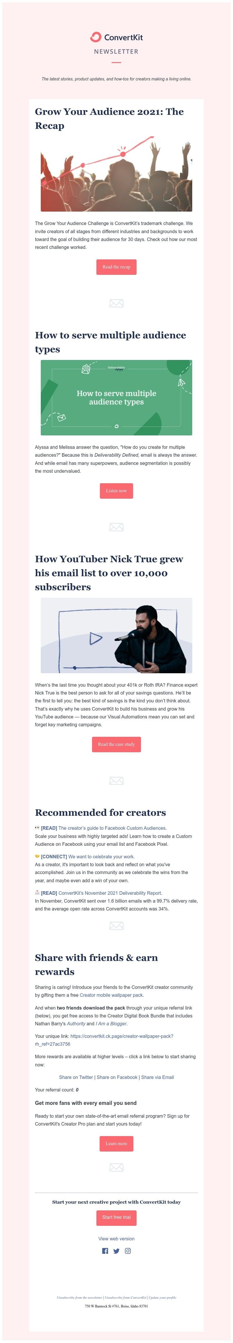 ConvertKit - How YouTuber Nick True grew his email list past 10K subscribers